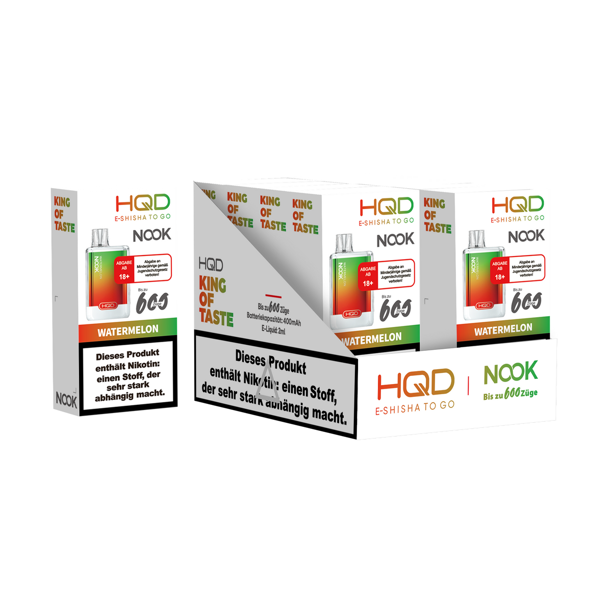 HQD Nook 20mg/ml Watermelon
