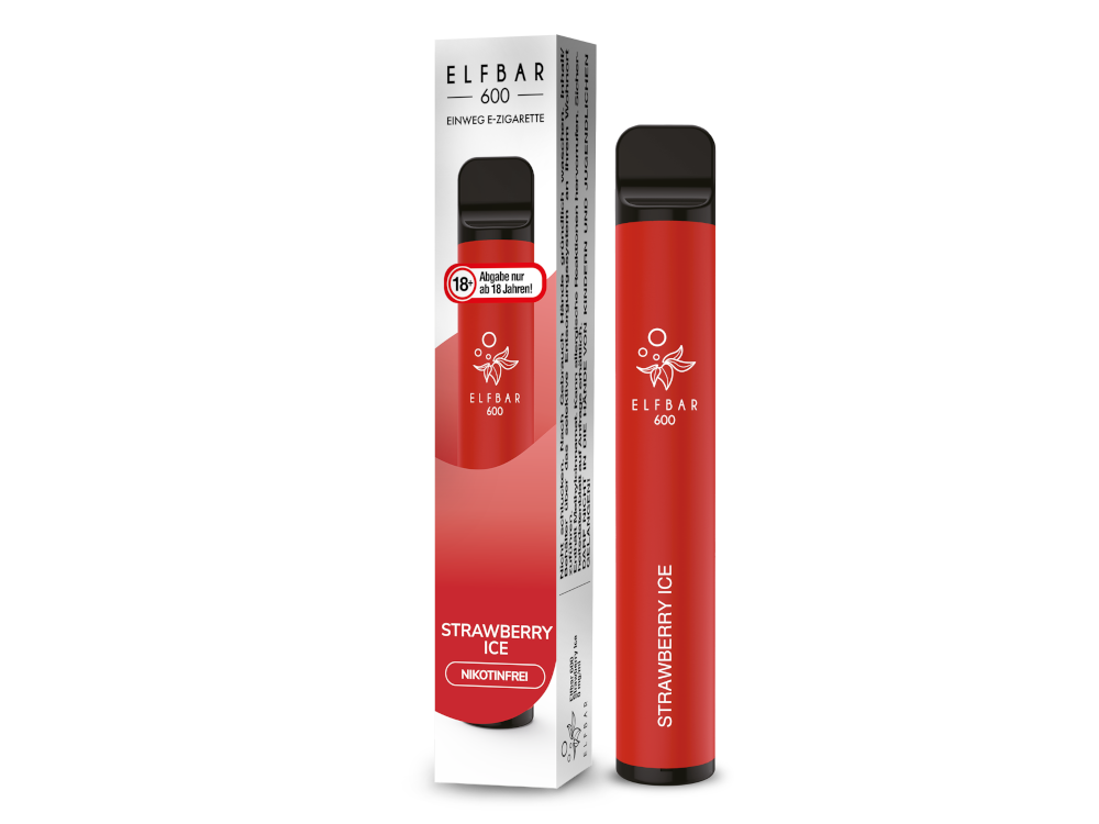 Elf Bar 600 Strawberry Ice 0mg/ml