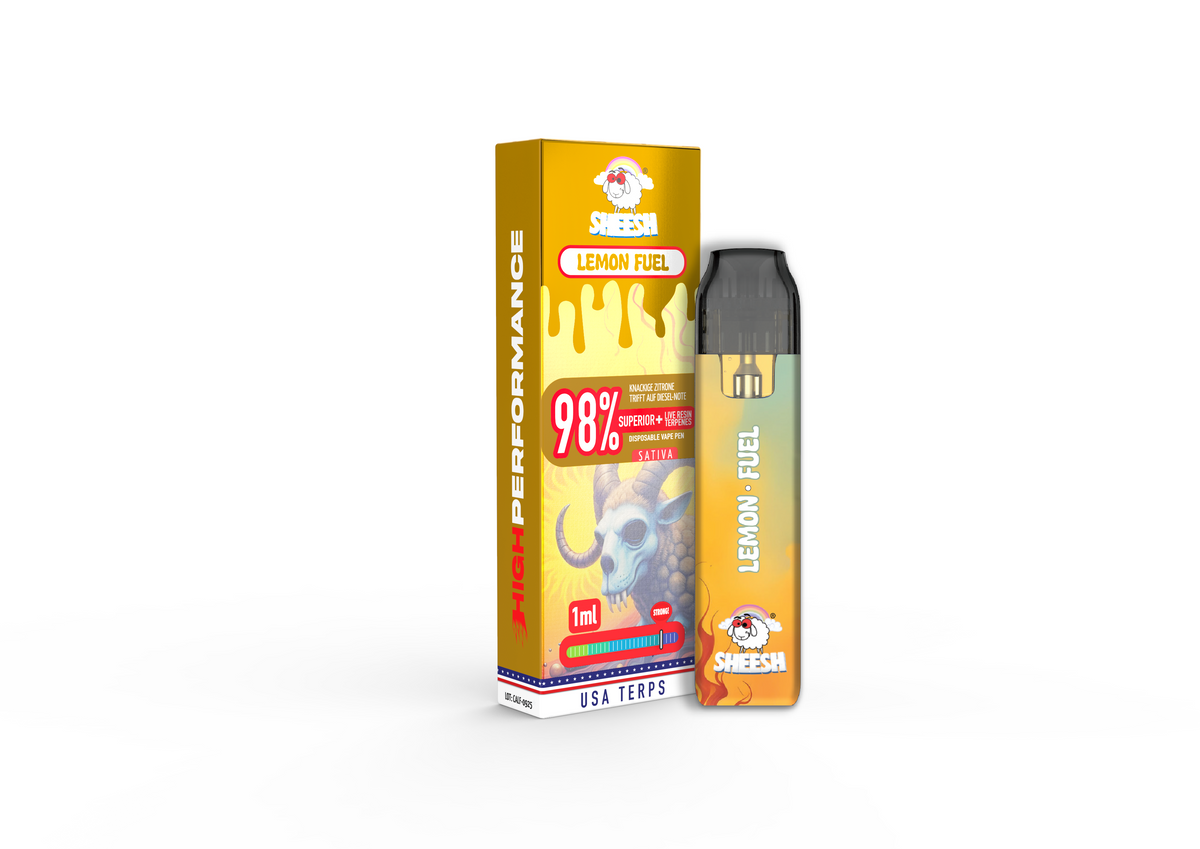 SHEESH Vape - Superior Line 1ml - Lemon Fuel - 98% Superior + Live Resin Terpenes