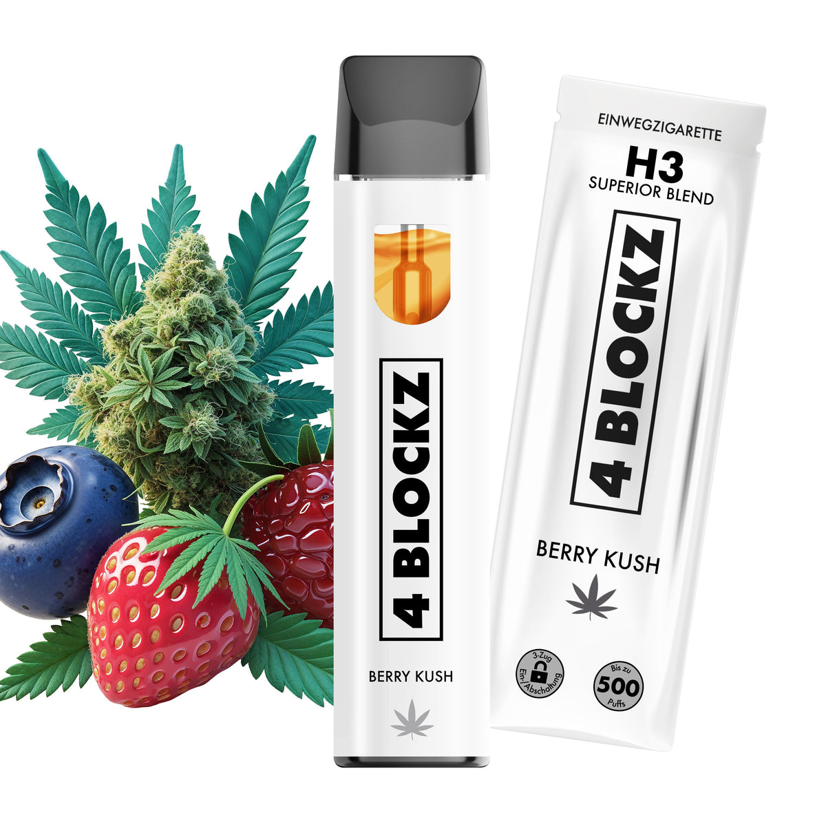 4BLOCKZ - H3 Superior Blend - Berry Kush