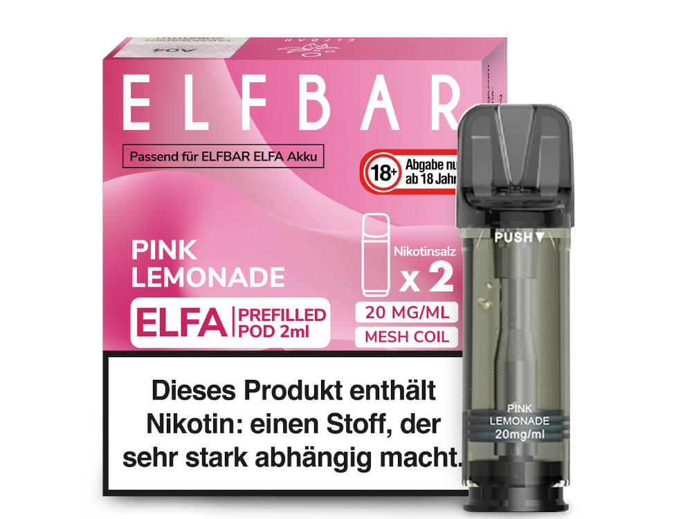 ELFA CP Prefilled Pod Pink Lemonade 20mg/ml (10x2)