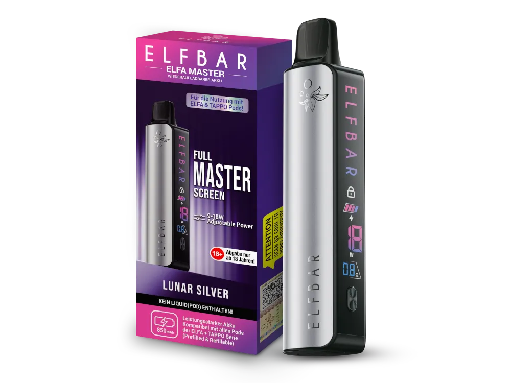 ELFBAR ELFA Master - 850 mAh Lunar Silver