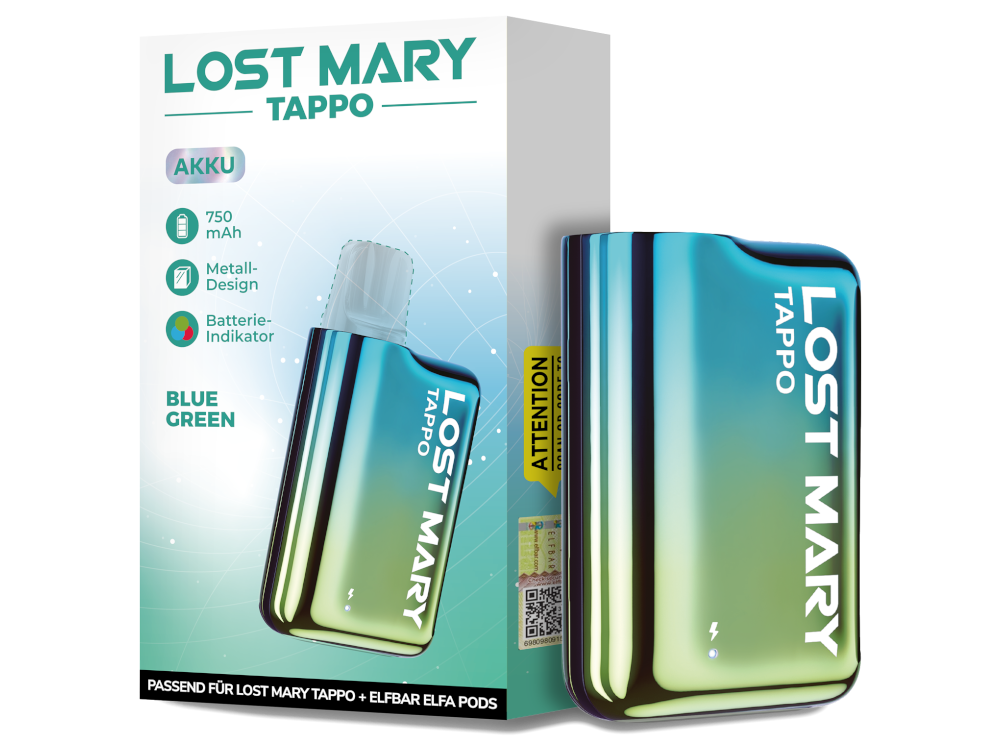 Lost Mary - Tappo Akku 750 mAh Blue Green (10x1)