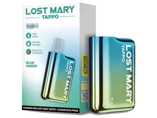 Lost Mary - Tappo Akku 750 mAh Blue Green (10x1)