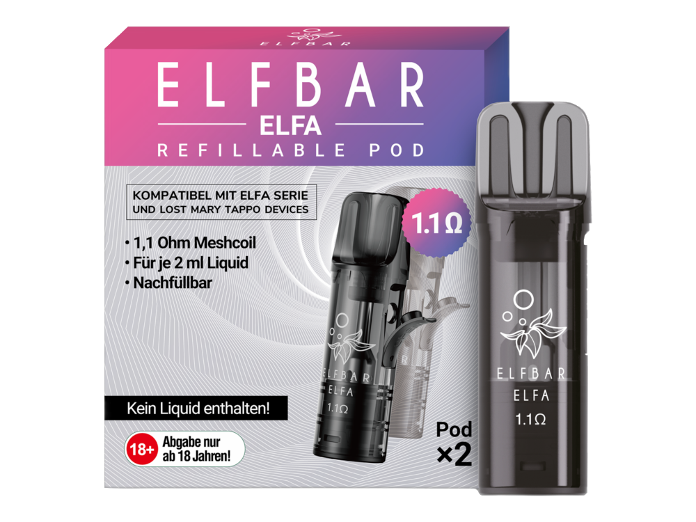 ELFA CP Refillable Pod 2 ml (2x Leerpod)