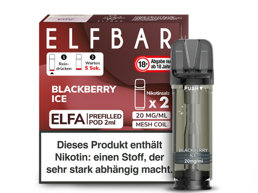 ELFA CP Prefilled Pod Blackberry Ice 20mg/ml