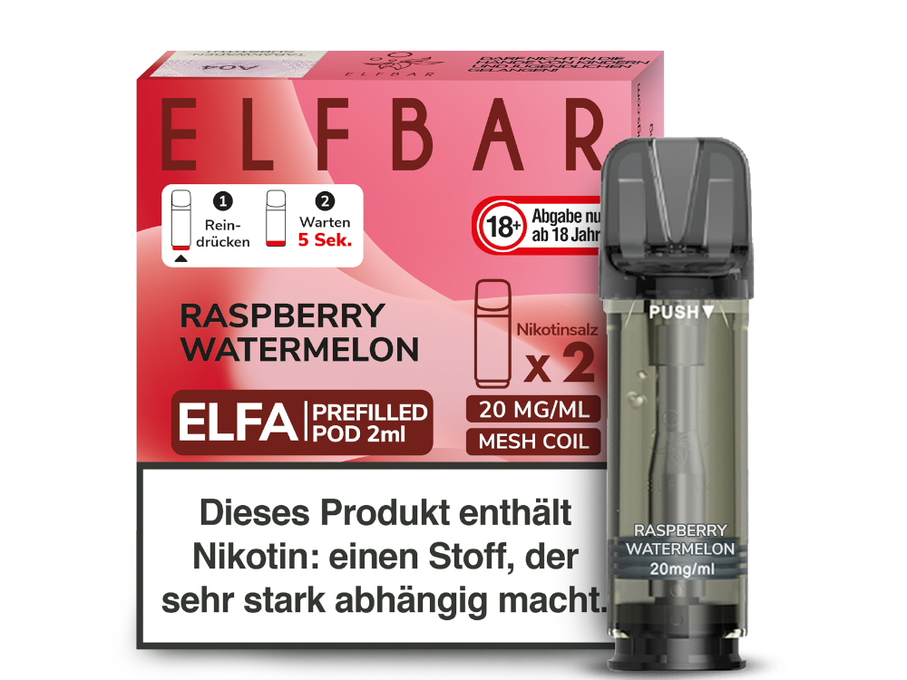 ELFA CP Prefilled Pod Raspberry Watermelon 20mg/ml