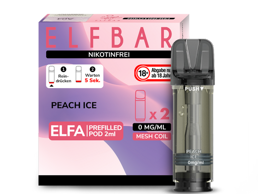ELFA Pod Nikotinfrei (2er Pack) - Peach Ice