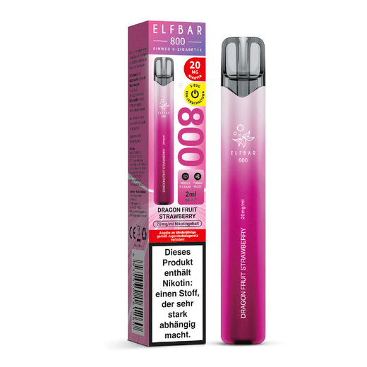 Elfbar - 800 Einweg E-Zigarette - Dragon Fruit Strawberry 20 mg/ml