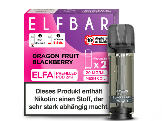 ELFA CP Prefilled Pod Dragon Fruit Blackberry 20mg/ml