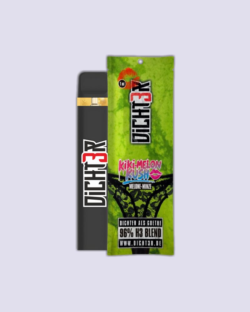 Dicht3r - 96% H3 Blend Vape - Kiwi Melon Kush (Melone Kiwi)