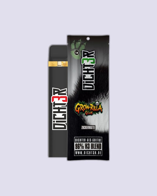 Dicht3r - 96% H3 Blend Vape - Grow-Rilla Glue (Zuckerwatte)