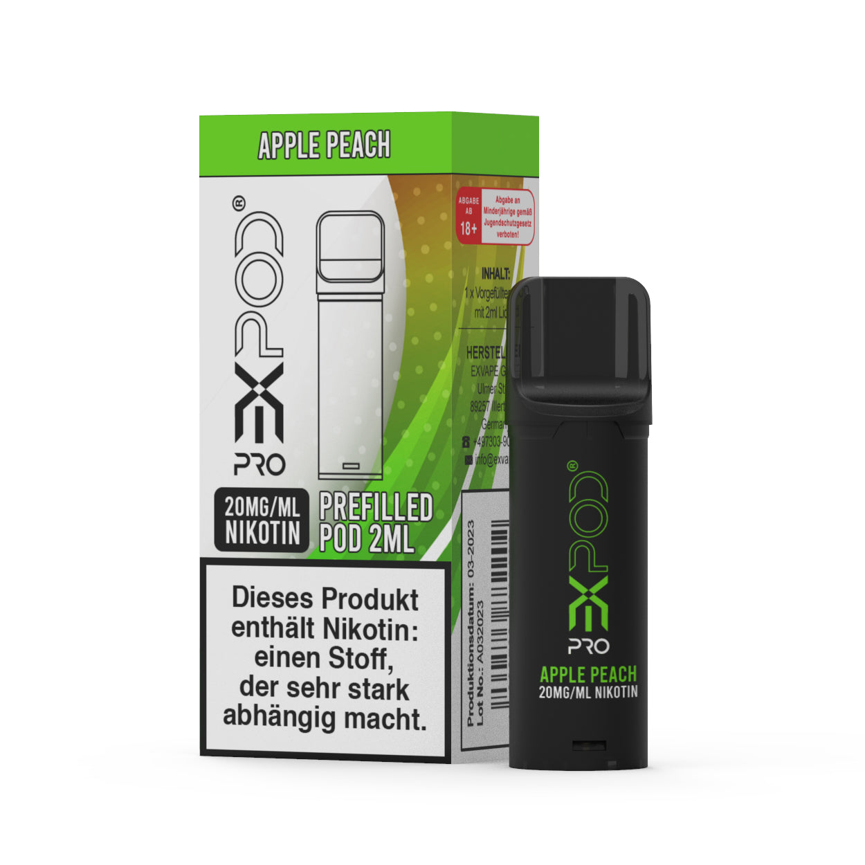Expod Pro POD - Apple Peach - 20mg