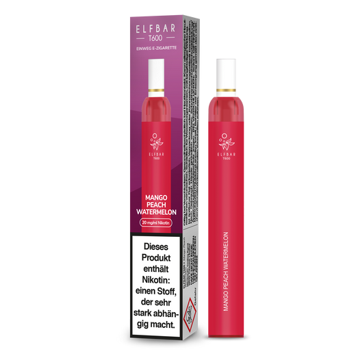 Elf Bar T600 Einweg E-Zigarette - Mango Peach Watermelon 20 mg/ml