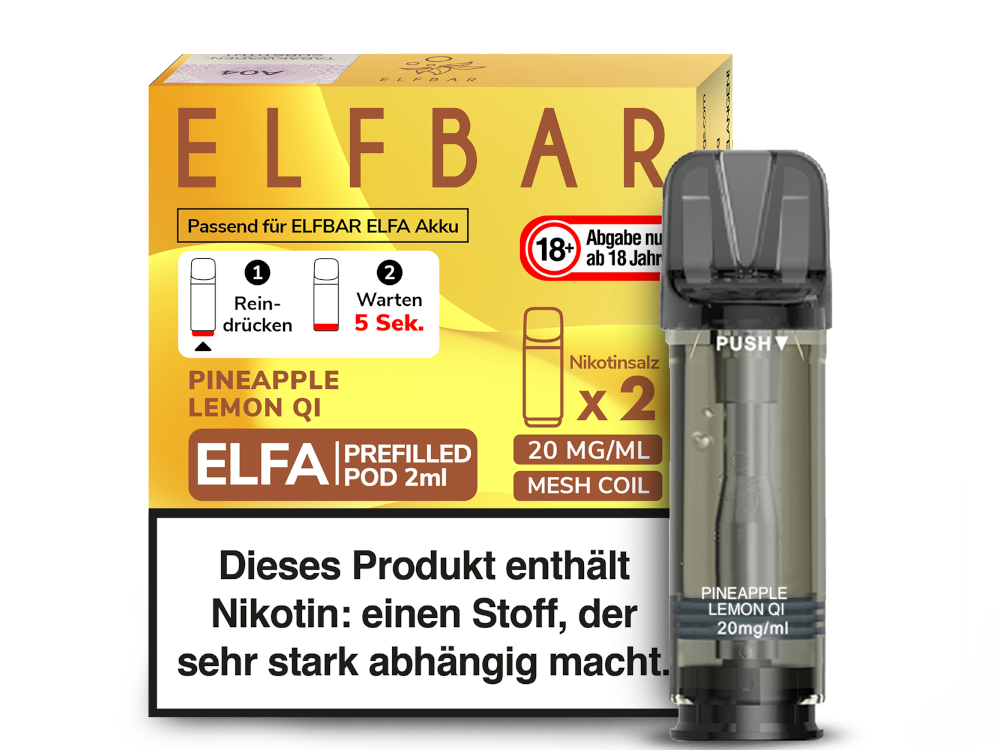ELFA CP Prefilled Pod Pineapple Lemon 20mg/ml