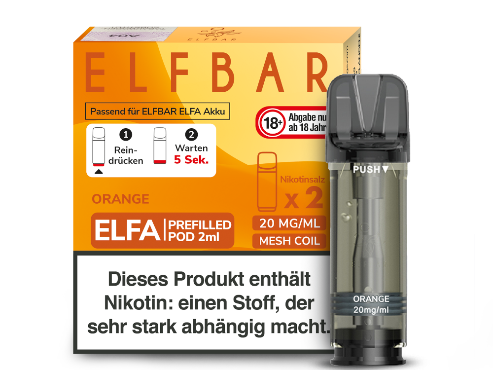 ELFA CP Prefilled Pod Orange 20mg/ml