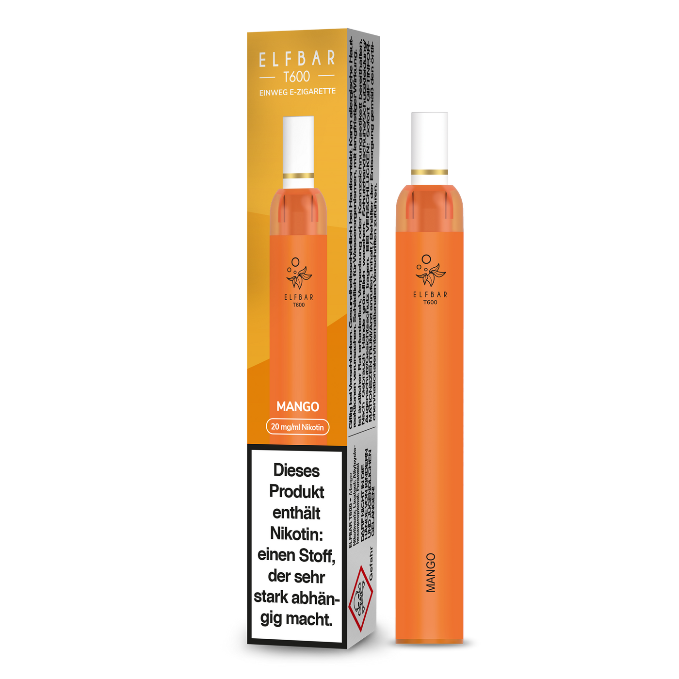 Elf Bar T600 Einweg E-Zigarette - Mango 20 mg/ml