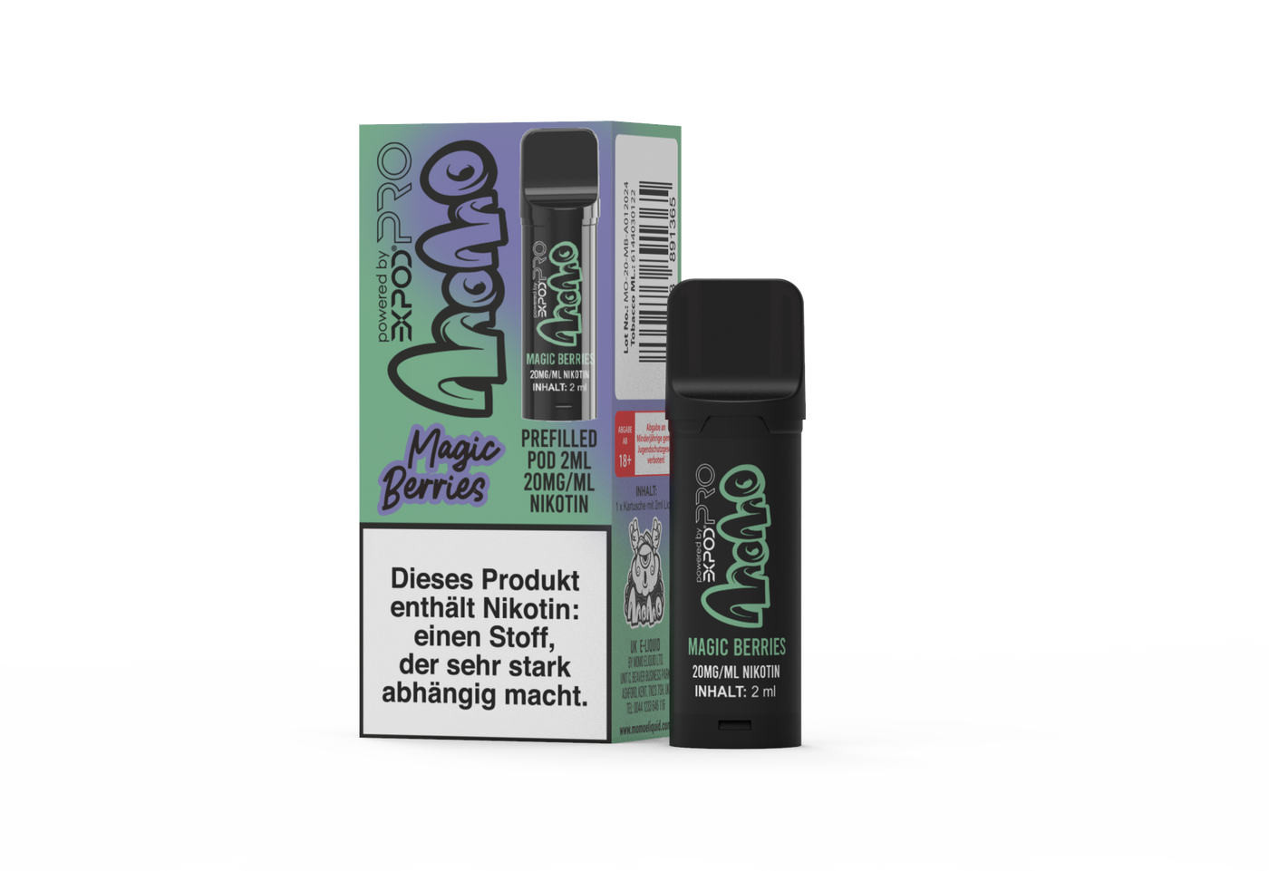 Expod Pro POD - Momo - Magic Berries - 20mg