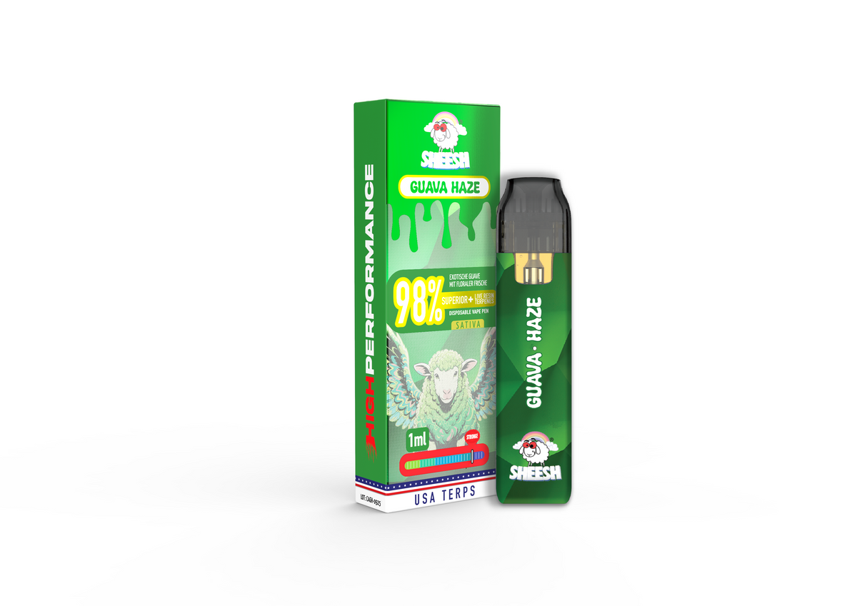 SHEESH Vape - Superior Line 1ml - Guava Haze - 98% Superior + Live Resin Terpenes