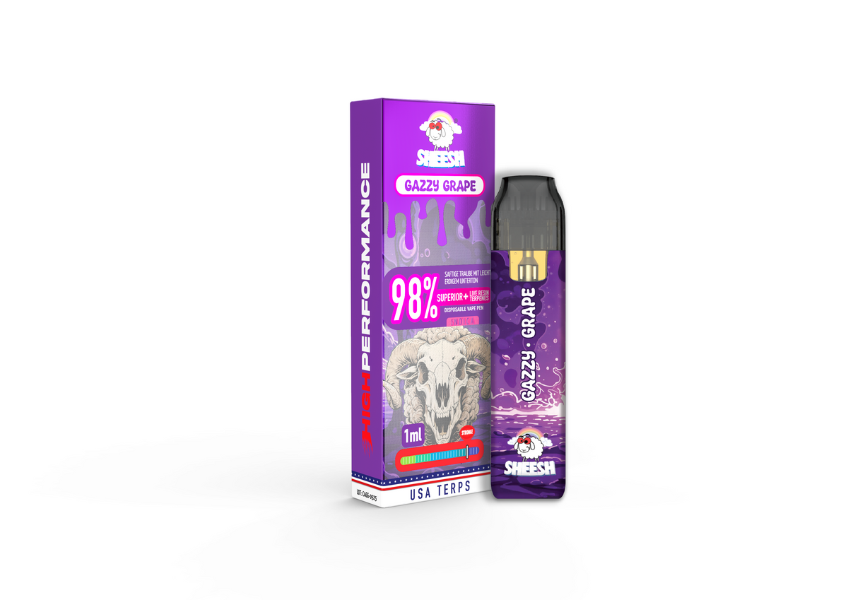 SHEESH Vape - Superior Line 1ml - Gazzy Grape - 98% Superior + Live Resin Terpenes