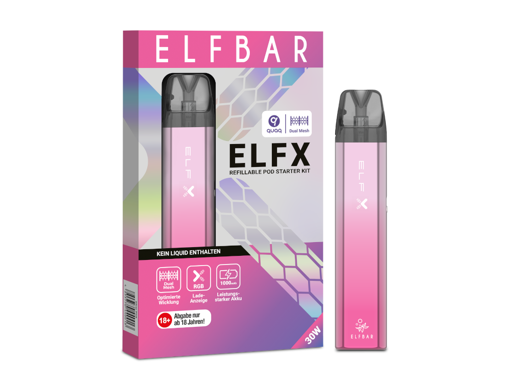 Elfbar Elfx Kit - Silver Pink