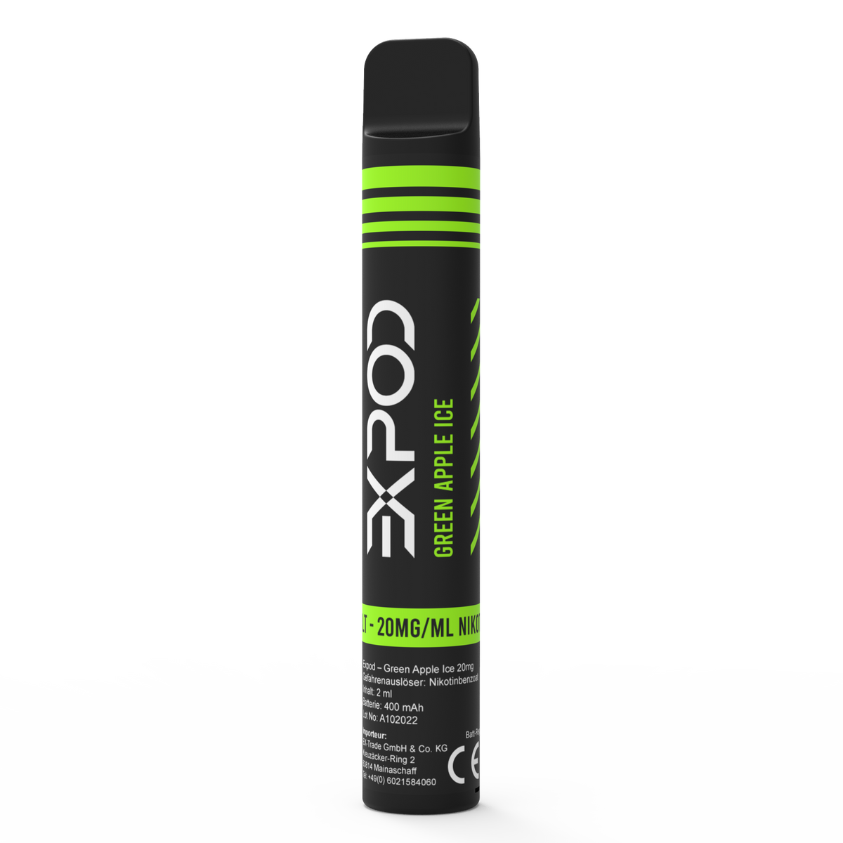 EXPOD Disposable Green Apple Ice 20mg/ml (Steuerware)