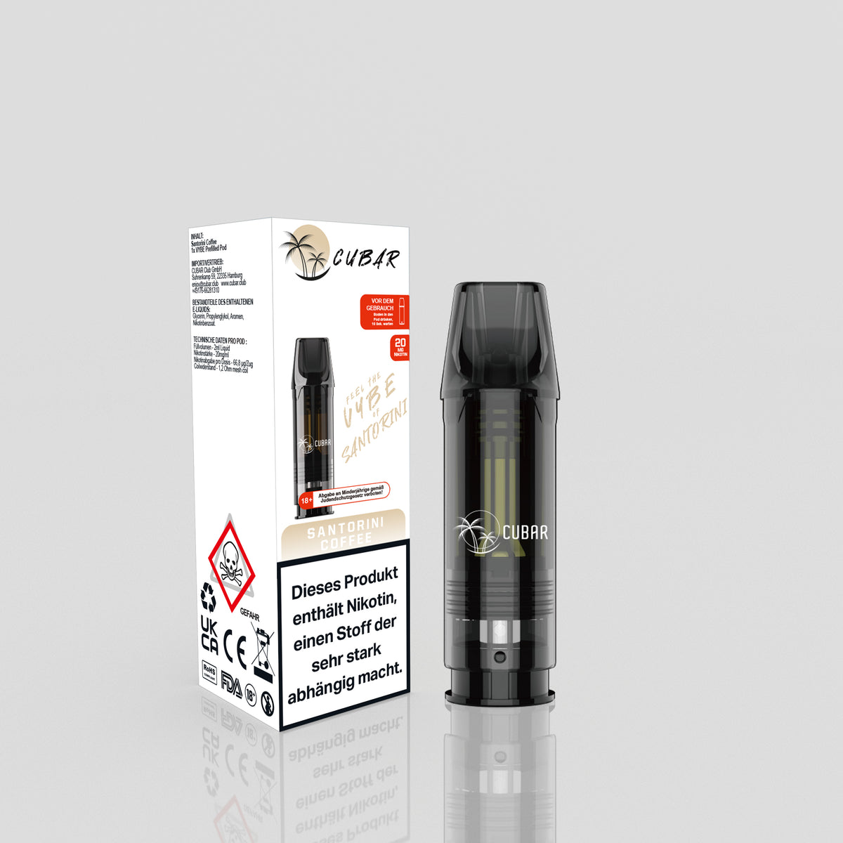 CUBAR VYBE Santorini Coffee (White Coffee) 20mg/ml