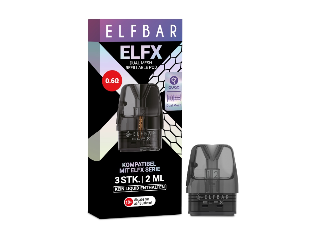 Elfbar ELFX Pod - 0,6 Ohm (3 Stück pro Packung)