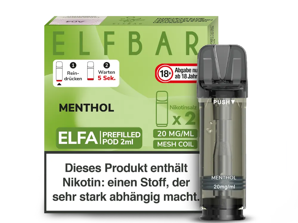 ELFA CP Prefilled Pod Menthol 20mg/ml (10x2)