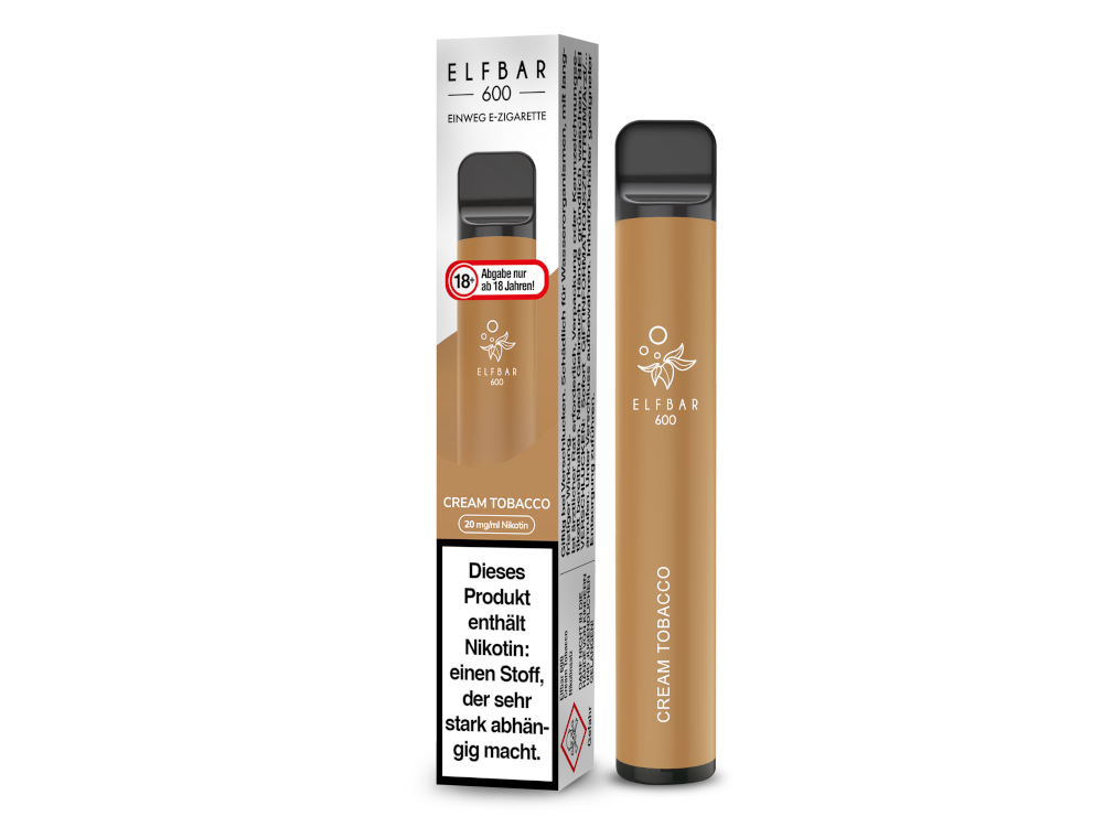 Elf Bar 600 Cream Tobacco/Tobacco 20mg/ml (10x1)