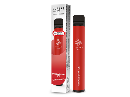 Elf Bar 600 Strawberry Ice 0mg/ml