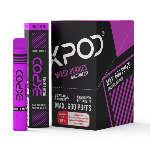 EXPOD Disposable Mixed Berries 0mg/ml (Steuerware)