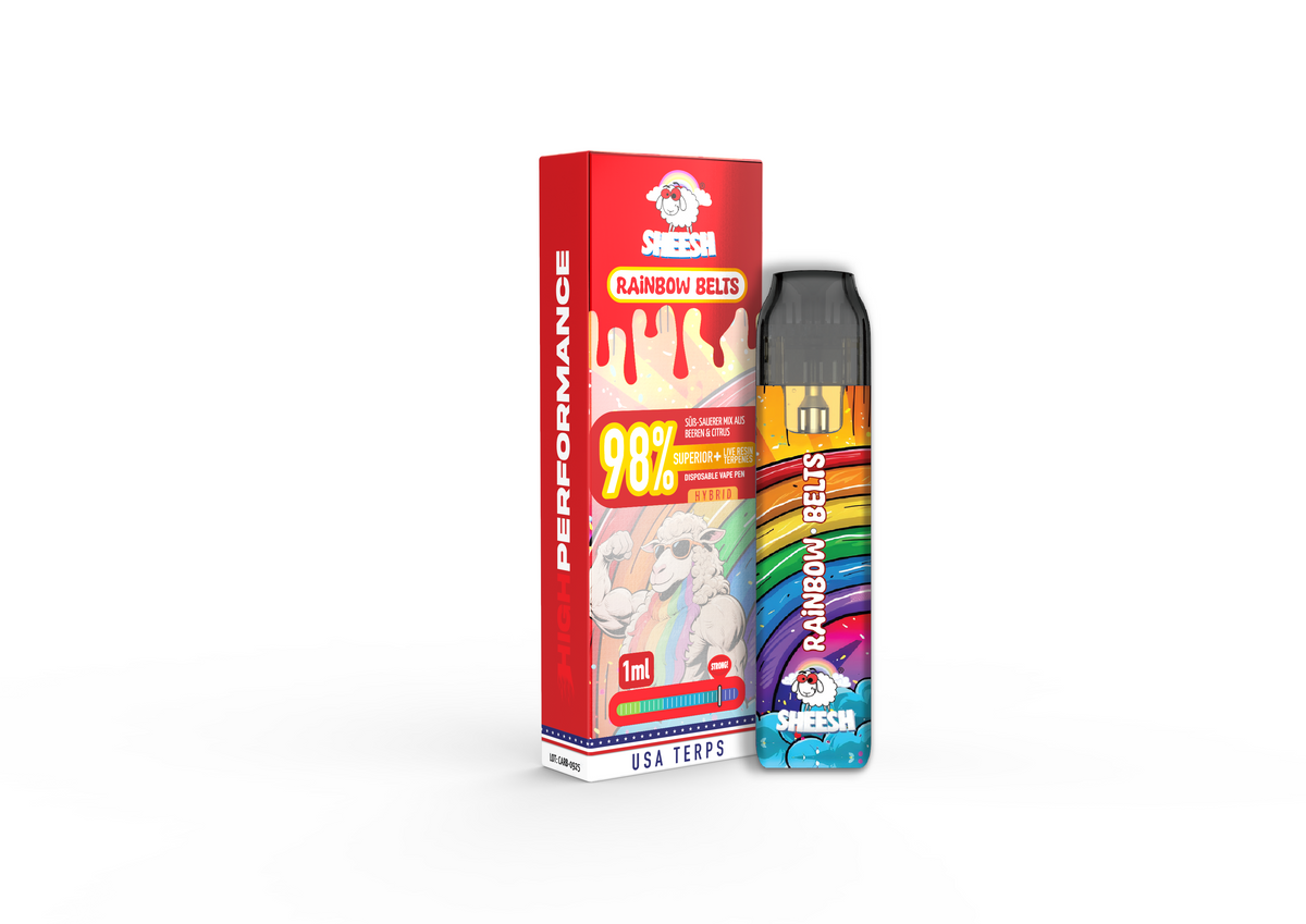 SHEESH Vape - Superior Line 1ml - Rainbow Belts - 98% Superior + Live Resin Terpenes