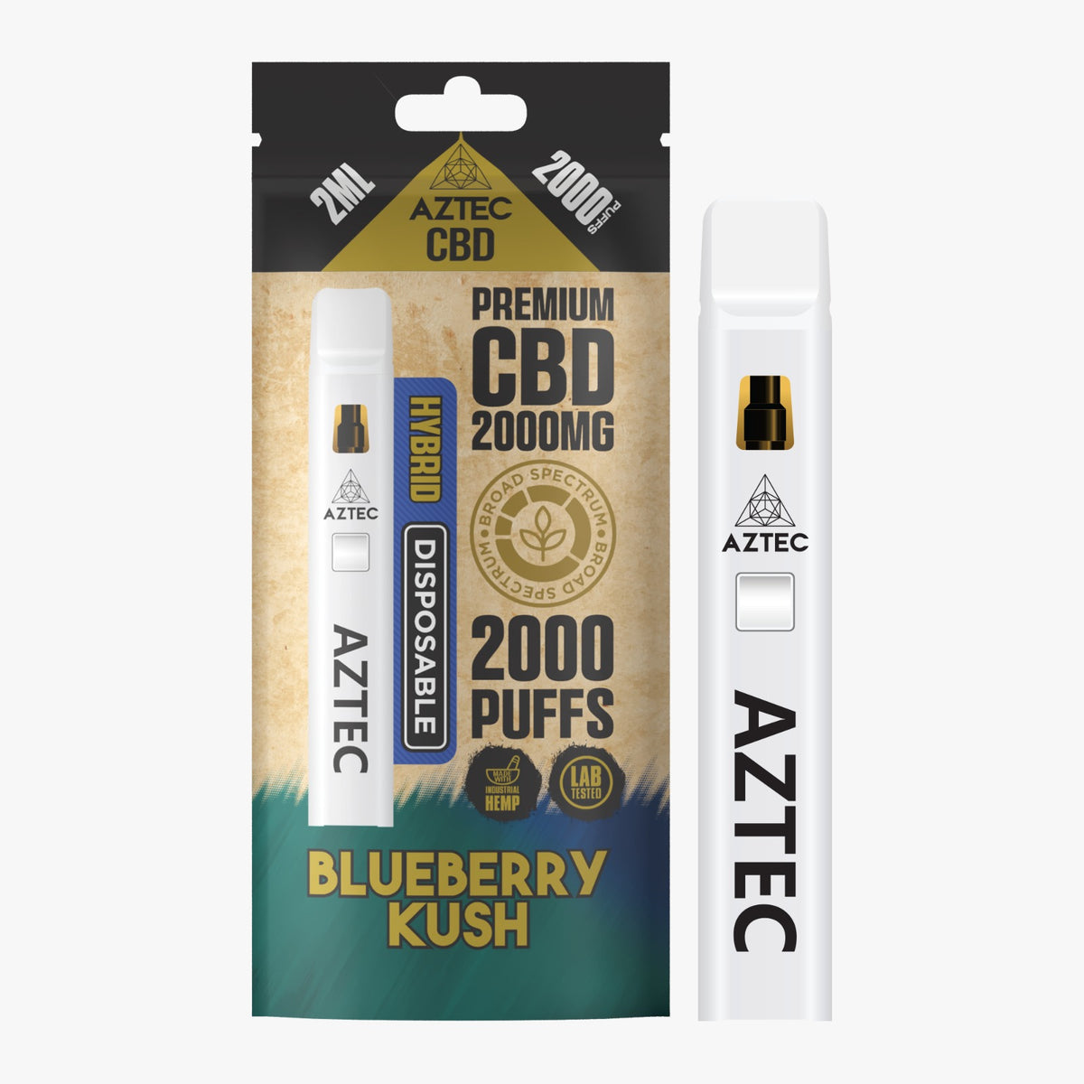 Aztec CBD Vape - Blueberry Kush 2000MG
