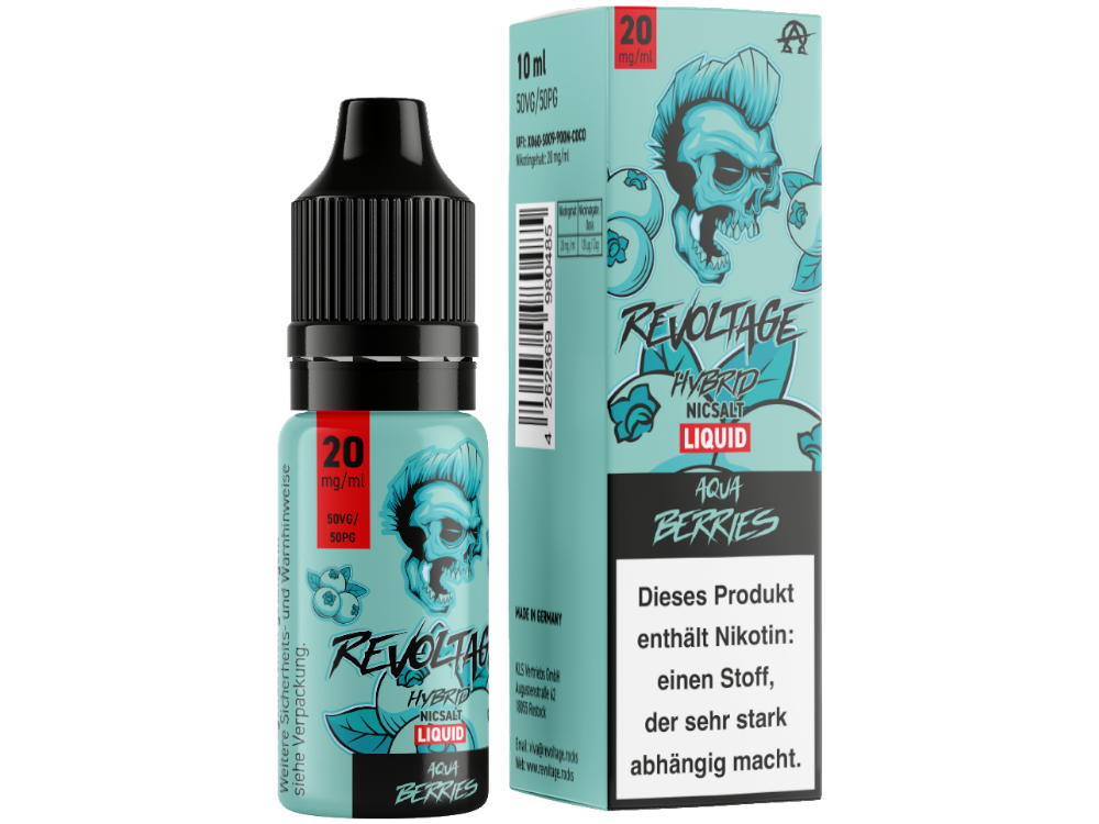 Revoltage Liquid Aqua Berries 20 mg/ml
