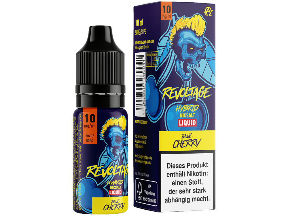 Revoltage Liquid Blue Cherry 10 mg/ml