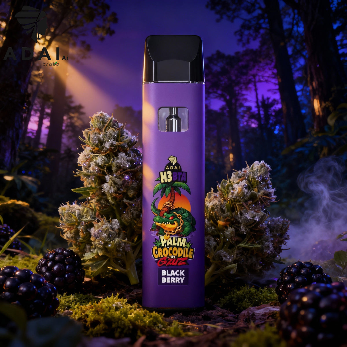 Palm Crocodile by GZUZ – H3BTA - Black Berry 1ml