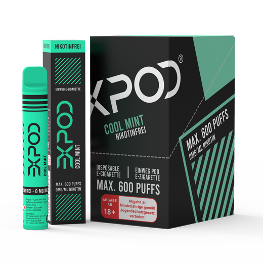 EXPOD Disposable Cool Mint 0mg/ml (Steuerware)