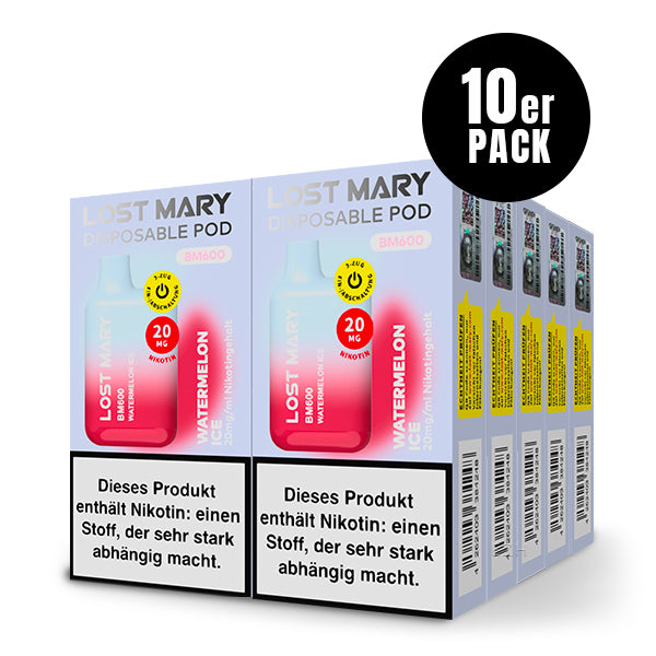Lost Mary BM600 - Einweg E-Zigarette - Watermelon Ice 20mg/ml