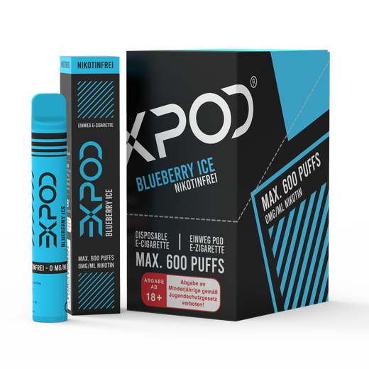 EXPOD Disposable Blueberry Ice 0mg/ml (Steuerware)