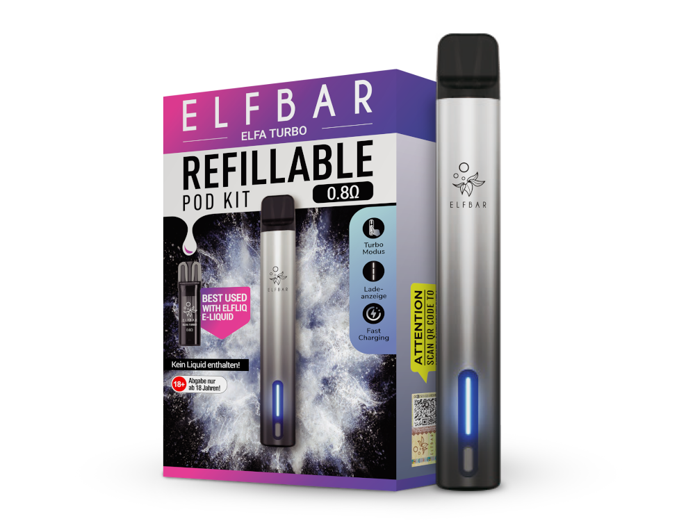 Elfa Turbo E-Zigaretten Set aurora-schwarz