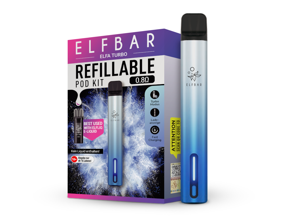 Elfa Turbo E-Zigaretten Set aurora-cyan