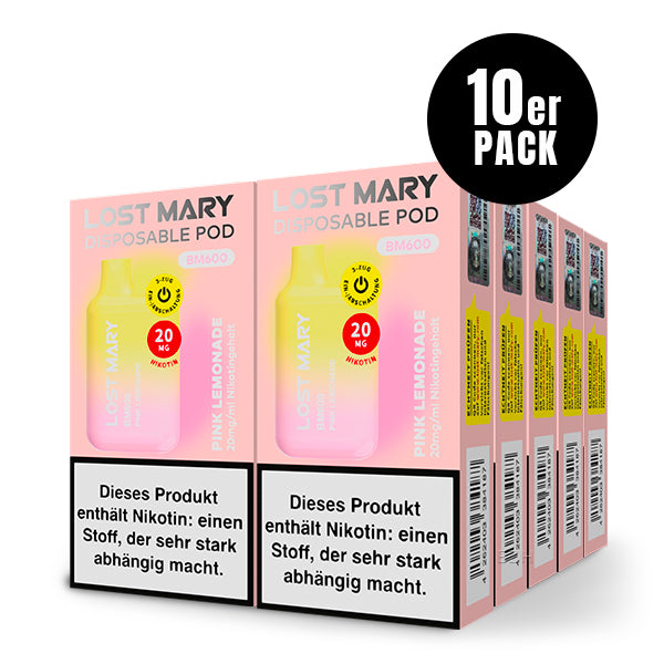 Lost Mary BM600 - Einweg E-Zigarette - Pink Lemonade 20mg/ml