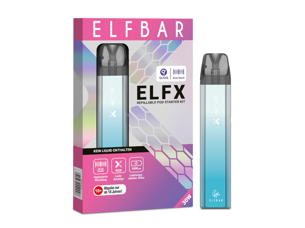 Elfbar Elfx Kit - Silver Blue