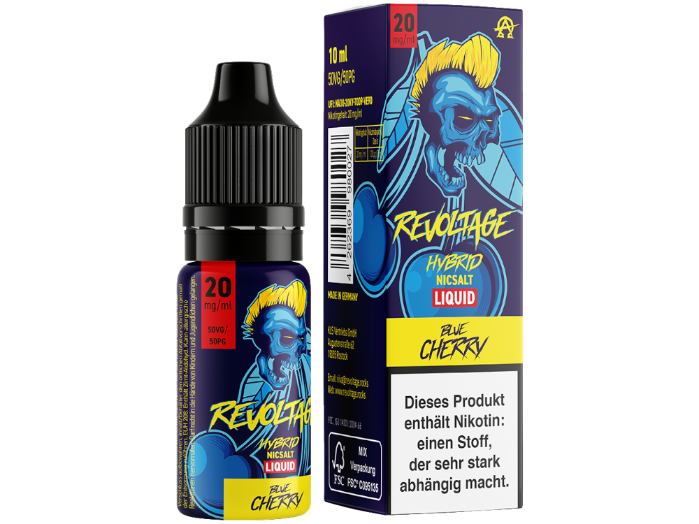 Revoltage Liquid Blue Cherry 20 mg/ml