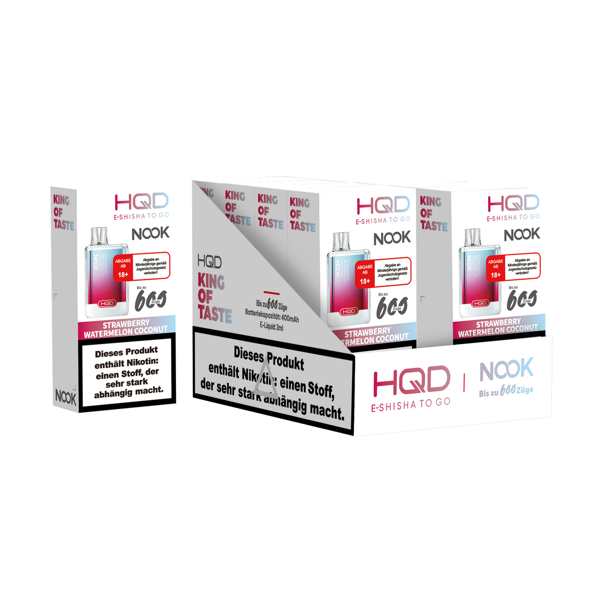 HQD Nook 20mg/ml Strawberry Watermelon Coconut