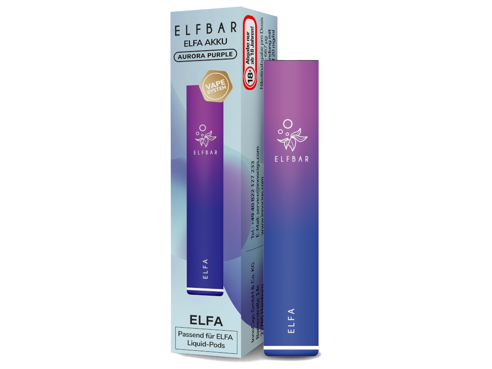 Elfbar Elfa Akku aurora-purple (10x1)