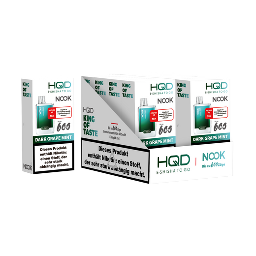 HQD Nook 20mg/ml Dark Grape Mint