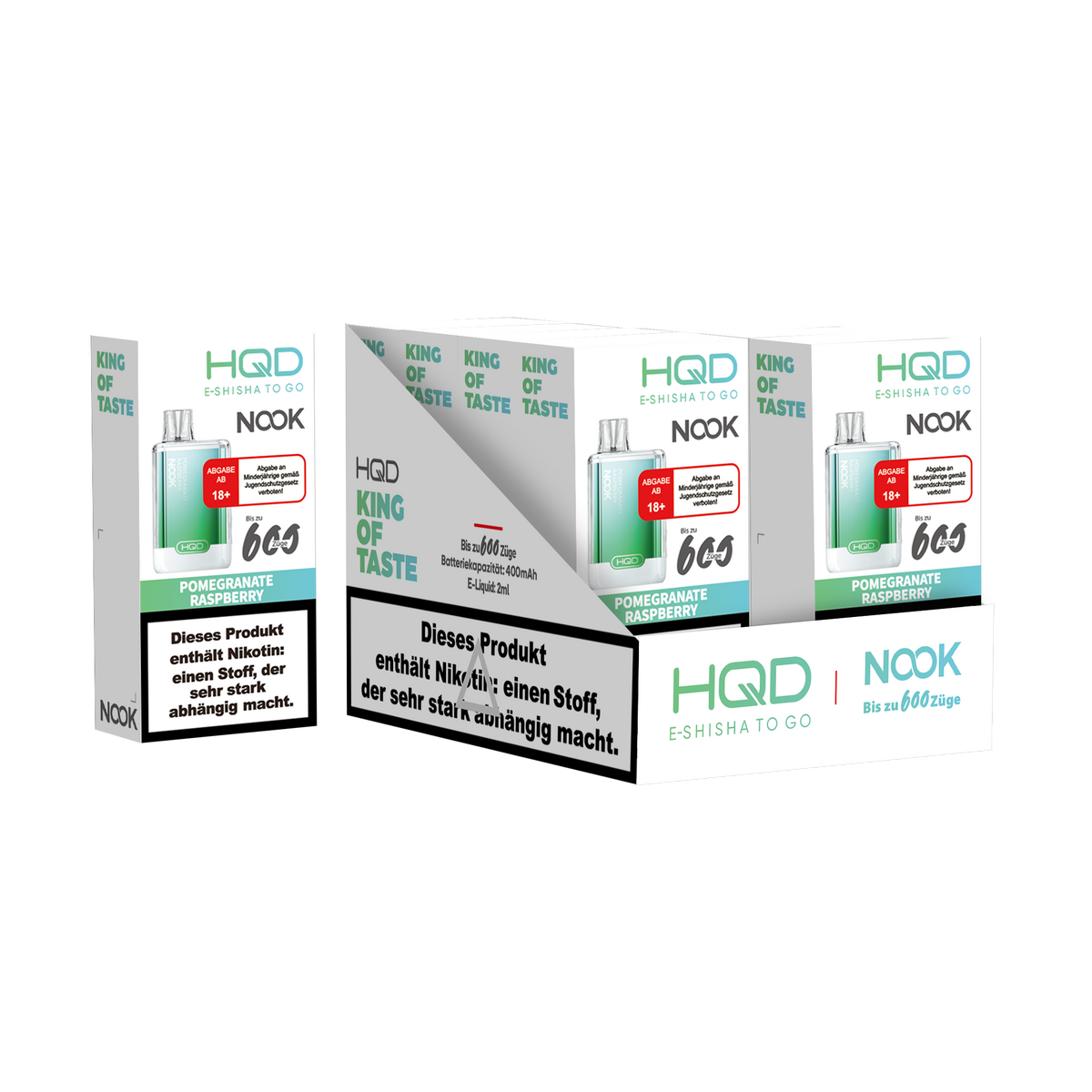 HQD Nook 20mg/ml Pomegranate Raspberry