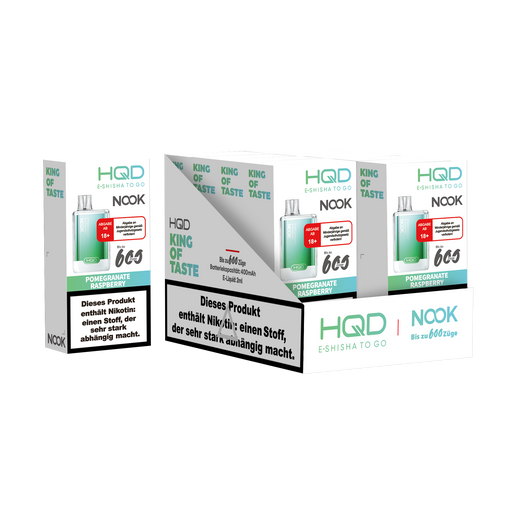 HQD Nook 20mg/ml Pomegranate Raspberry